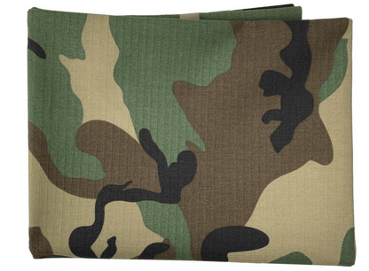 Poly/Cotton Twill Woodland Forest Printed Camouflage Textile, Brown/Green/Black/Grey